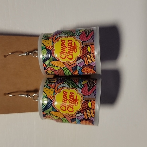 Handmade "Chupa Chups Candy" Earrings - Picture 3 of 3